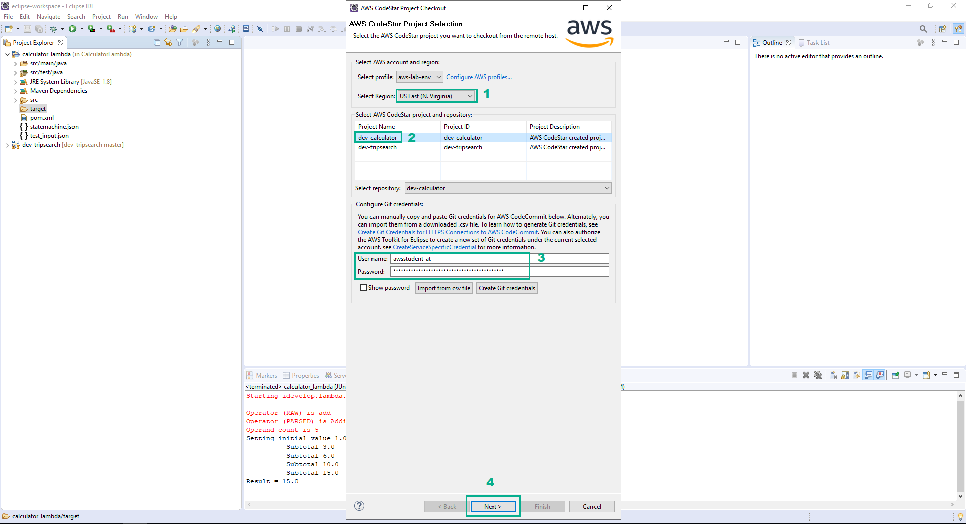 Extend Calculation Workflow